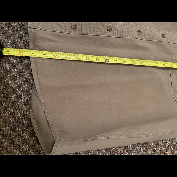 Cabela's Roughneck Stonewash Rugged Button Front Short Sleeve Shirt Brown Mens M - Picture 8 of 11